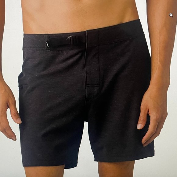 Prana Black Men Swim Board Shorts - Picture 2 of 7